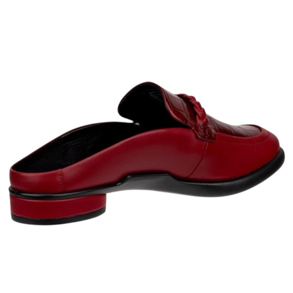 ECCO SULPTED LX Women Red Leather Mules - Picture 4 of 11